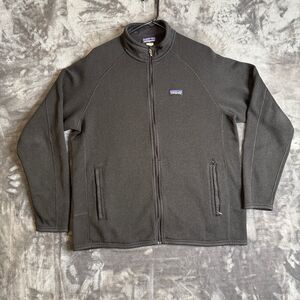 Patagonia Men's Full Zip Sweater Long Sleeve Turtle Neck Size X-Large Black